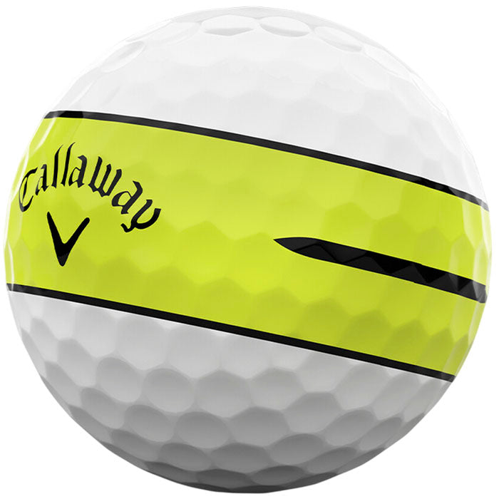 Callaway Chrome Tour X 360 Yellow Stripe Golf Balls