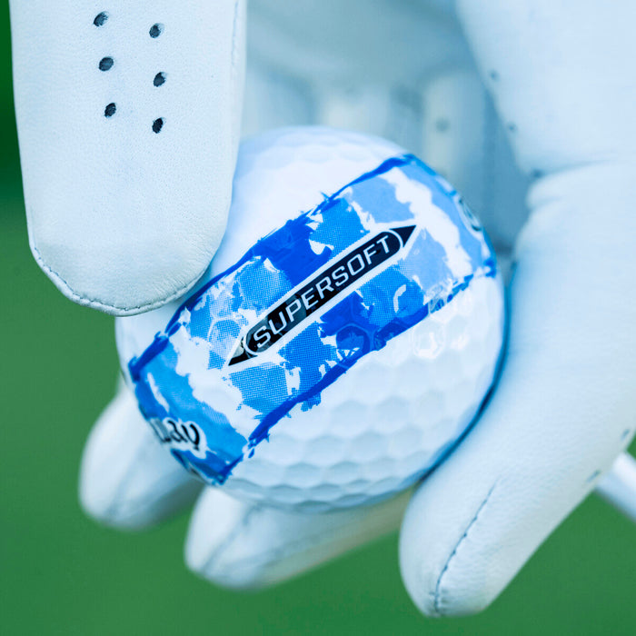 Callaway Supersoft Distressed Blue Stripe Golf Balls