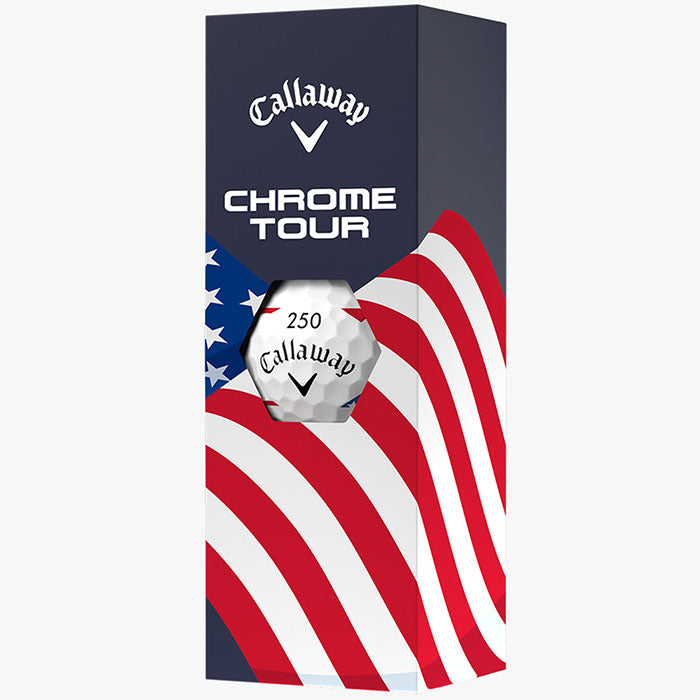 Callaway Limited Chrome Tour USA 250 Stripe Golf Balls