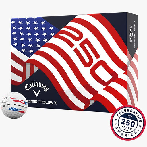 Callaway Limited Chrome Tour X USA 250 Stripe Golf Balls
