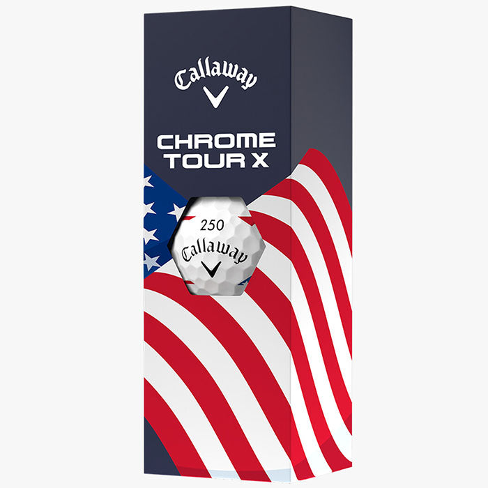 Callaway Limited Chrome Tour X USA 250 Stripe Golf Balls
