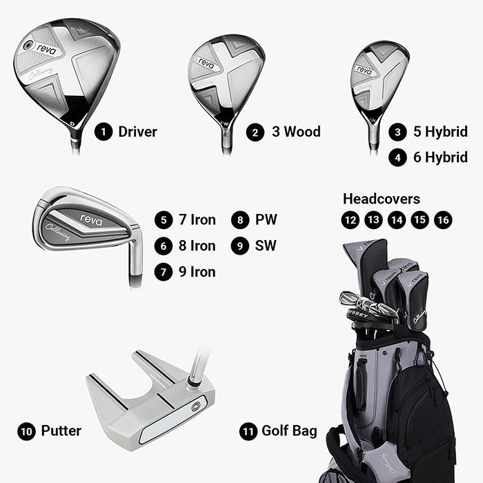 Callaway Ladies REVA 11-Piece Stand Bag Complete Set