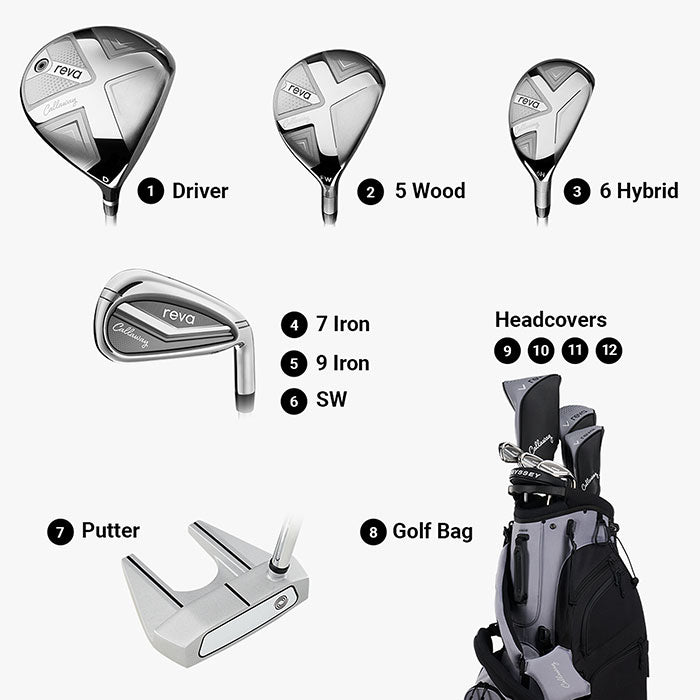 Callaway Ladies REVA 8-Piece Stand Bag Complete Set