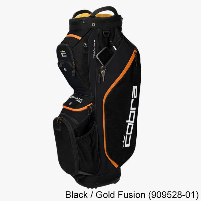 COBRA Ultralight Pro Cart Bag Black / Gold Fusion (909528-01)