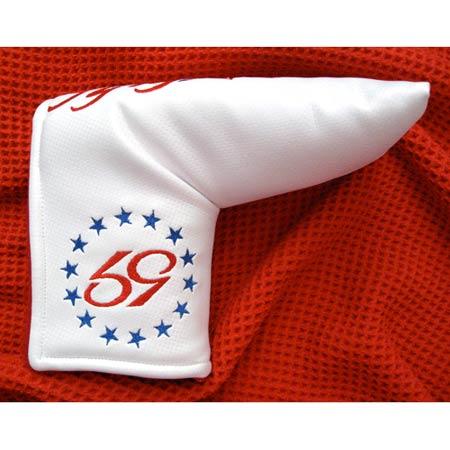 59 Belts RC Team USA Limited Putter HeadcoverWhite - Fairway Golf
