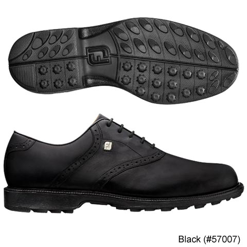 FootJoy Club Professional Spikeless Saddle Shoes - Previous Season Style 12.0 Black (57007) N