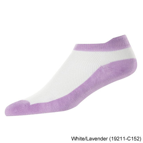 FootJoy Ladies ProDry Lightweight Roll Tab Golf Socks White/Lavender (19211-C152)
