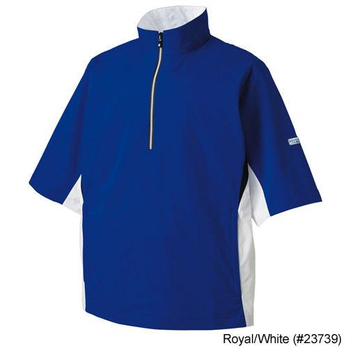 FootJoy FJ HydroLite Short Sleeve Rain Shirts M Royal/White/Black (23739) - Fairway Golf