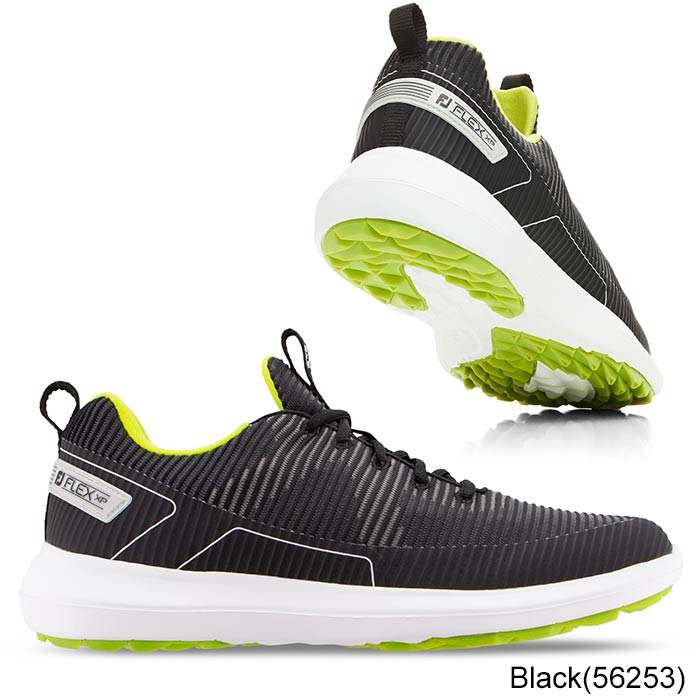 FootJoy FLEX XP Shoes-Previous Season Style 8.5 Black(56253) XW