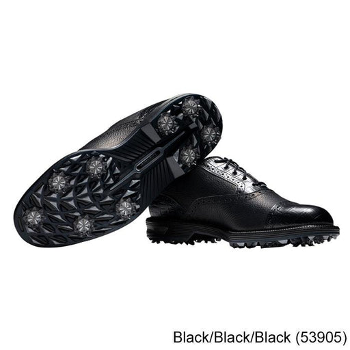 Footjoy Premiere Tarlow Cleated Laced Series shoes 8.5 Black/Black/Black (53905) W - Fairway Golf