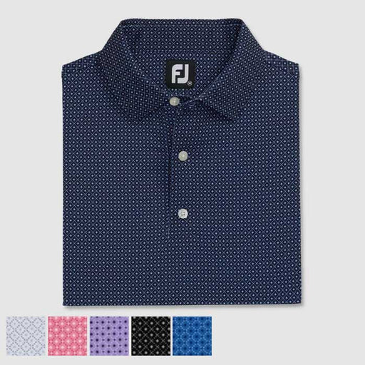 FootJoy Dot Geo Print Lisle Golf Shirts
