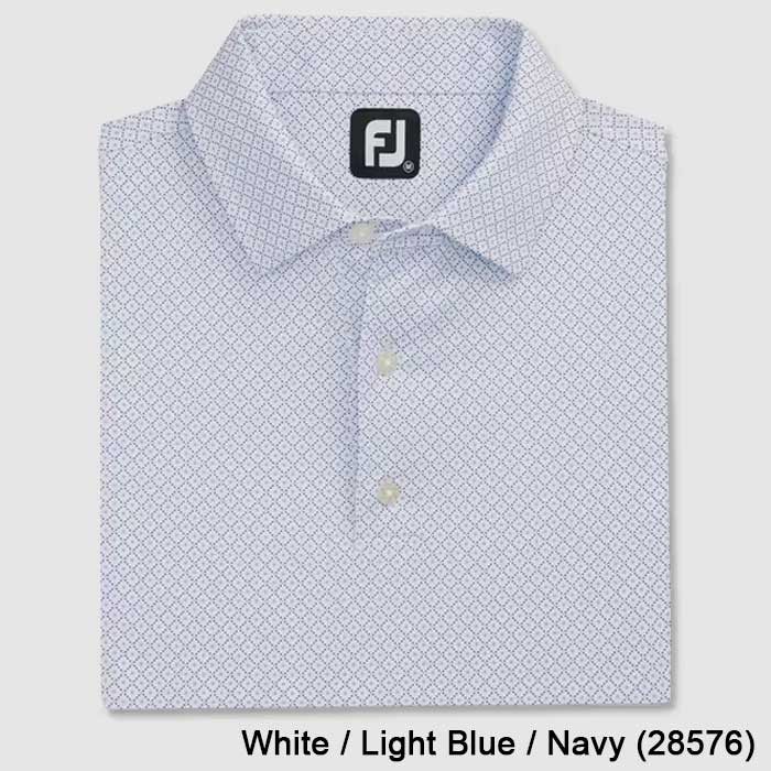 FootJoy Dot Geo Print Lisle Golf Shirts