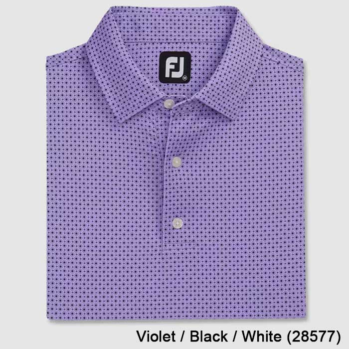 FootJoy Dot Geo Print Lisle Golf Shirts