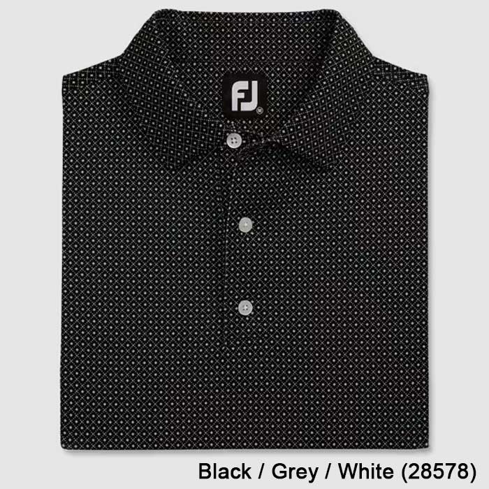 FootJoy Dot Geo Print Lisle Golf Shirts