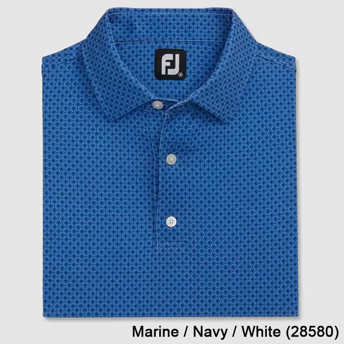 FootJoy Dot Geo Print Lisle Golf Shirts