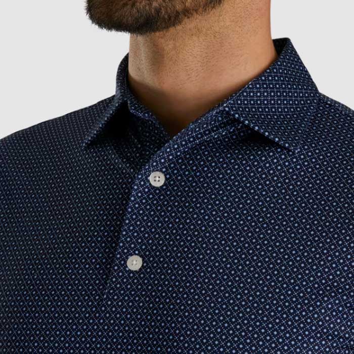 FootJoy Dot Geo Print Lisle Golf Shirts
