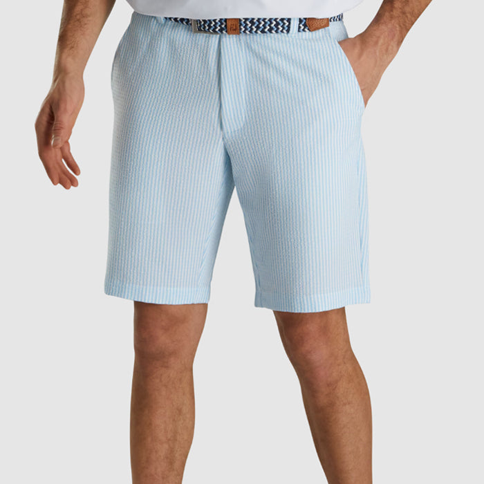 FootJoy Limited Edition Seersucker 10 Inch Inseam Stripe Shorts