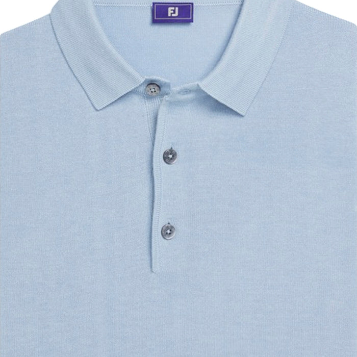 FootJoy Sweater Polo - Heather Light Blue