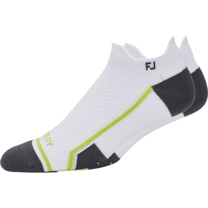 FootJoy Tech D.R.Y. Roll Tab Socks - White / Grey