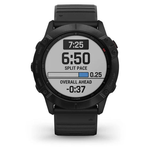 Garmin fenix 6X Pro GPS Golf Watch 51mm Black with Black Band (010-02157-00)
