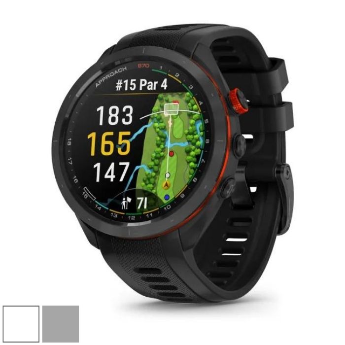 Garmin Approach S70 GPS Golf Smartwatch 42mm Gray Band (010-02746-01)