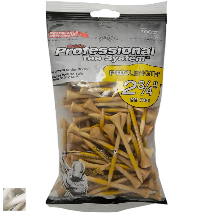 PrideSports 2 3/4 PTS Wood Tees