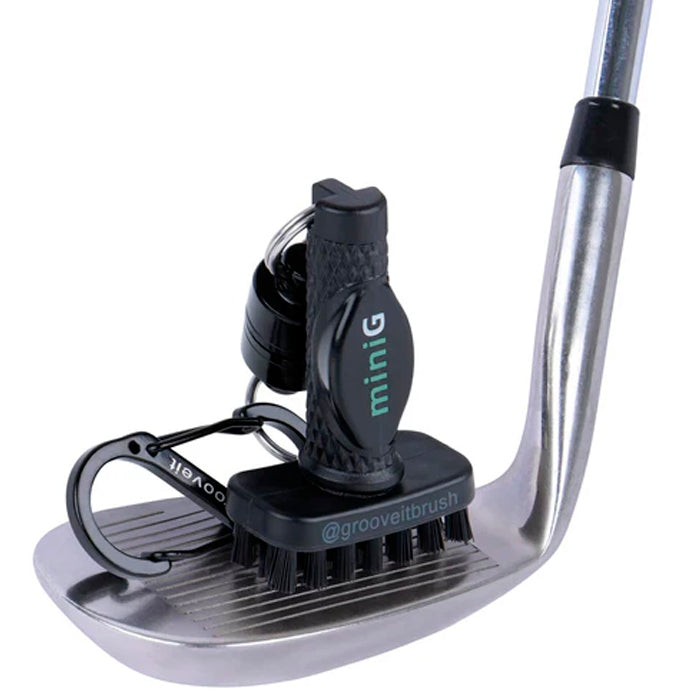 Grooveit miniG - Compact Dry Golf Brush - Black