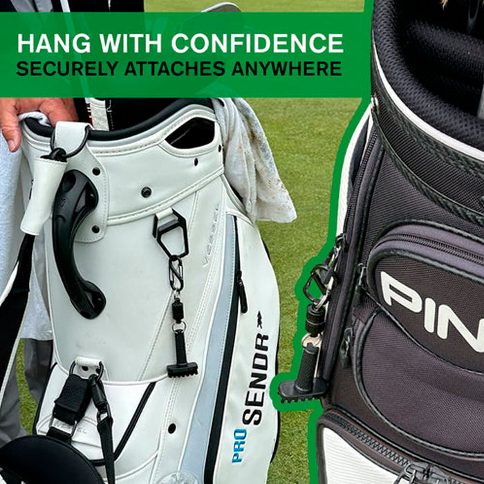 Grooveit miniG - Compact Dry Golf Brush - Black