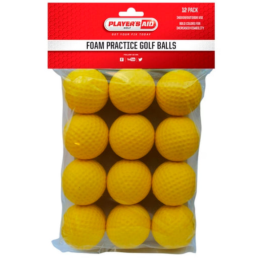 Player's Aid Foam Practice Balls - 12 Pack (23006)