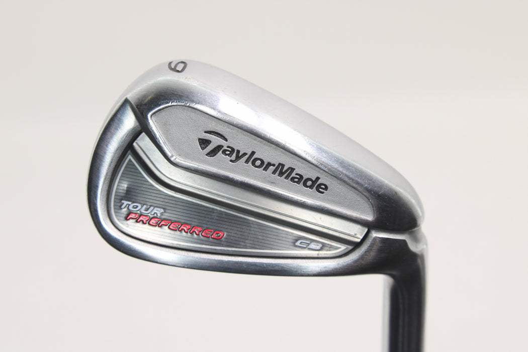 TaylorMade Tour Preffered CB 9Iron Right Handed with KBS Tour FLT 125 Stiff Flex Pre-Owned