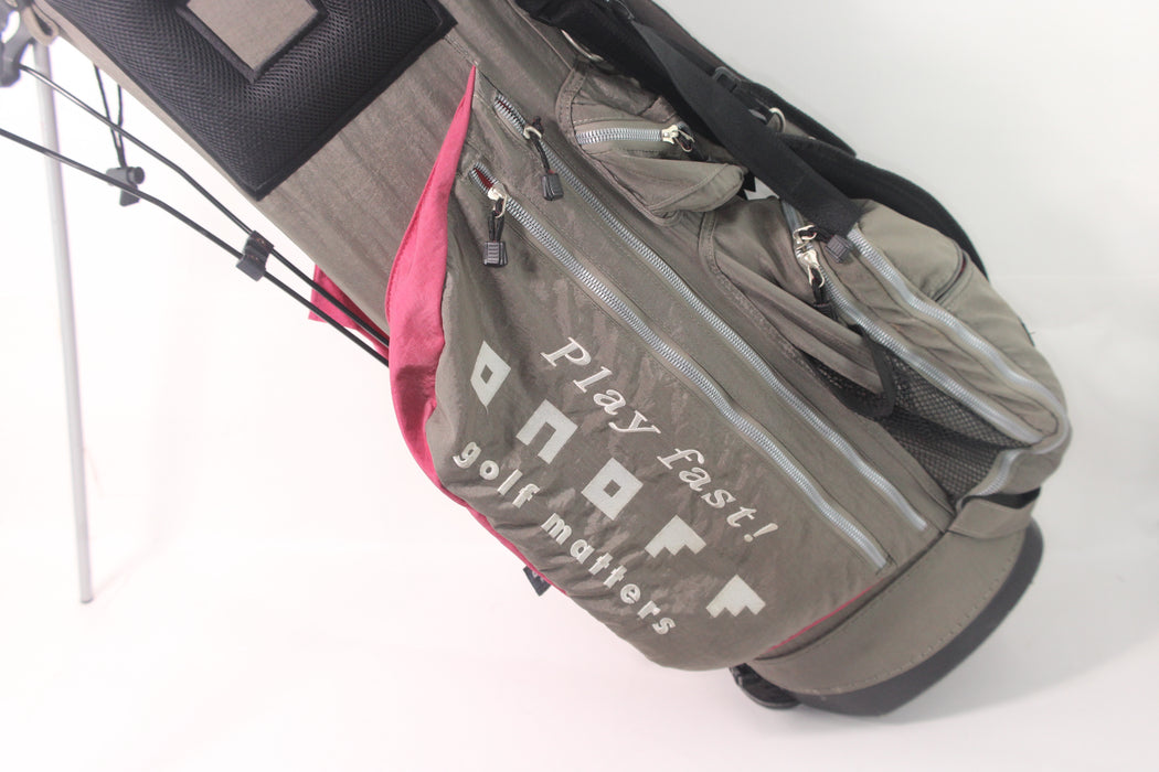 ONOFF Golf Stand Bag Pre-Owned Grey/Red Pre-Owned