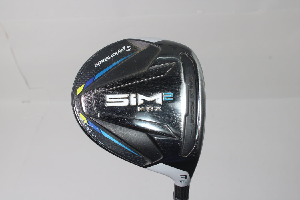 TaylorMade SIM 2 Max Fairway Wood RH 3W/15 Ventus Blue FW 5 R Pre-owned