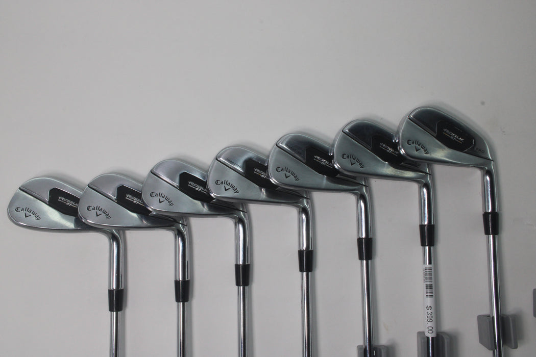 Callaway Rogue ST Pro Irons RH 4-9P Dynamic Gold S300 Pre-owned