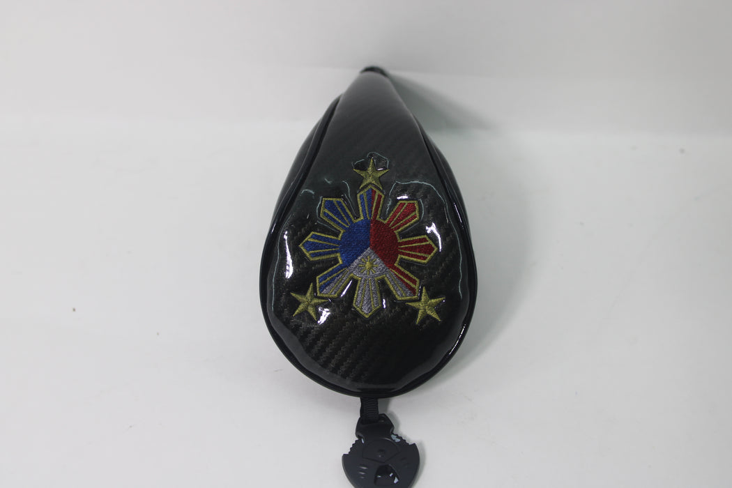 Philippine's Flag Corbon Fiber Fairway wood head cover Pre-Owned