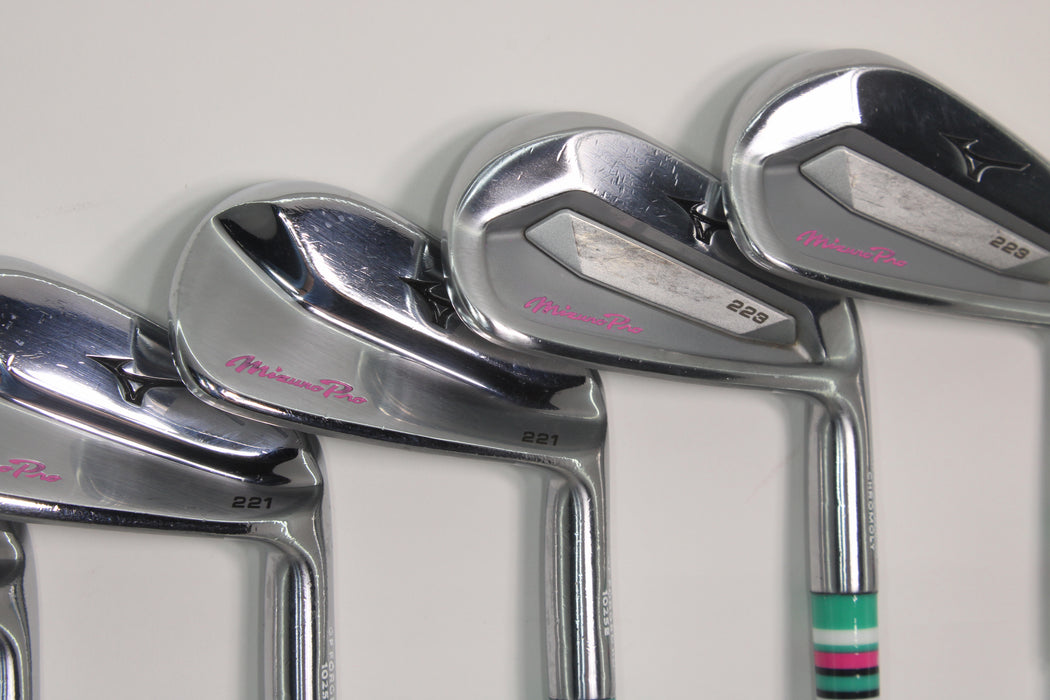 Mizuno Pro 223/221 Combo Set Right Handed 4-5(223) 6-PW(221 with KBS S-taper 120 Stiff Flex Shafts Pre-Owned