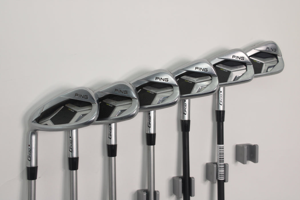 Ping G430 Irons Left Handed 5-9, W 5/6I: Alta CB AWT GR/Reg, 7-W:AltaQuick 45 Pre-Owned
