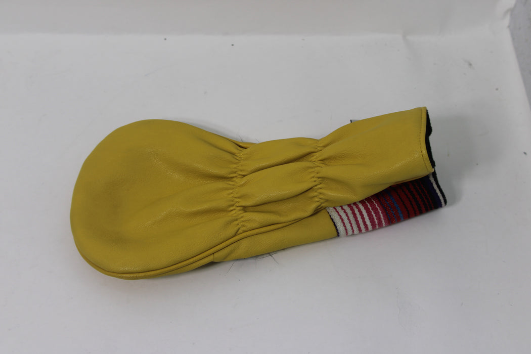 Mustache Sugar Skull Yellow Driver Headcover Pre-Owned