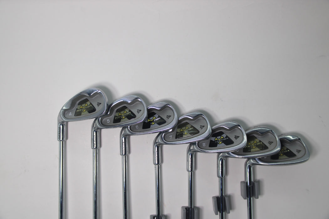 Dunlop Reaction DR,FW, Irons (LH) Combo 10pc set GR/Steel Pre-owned