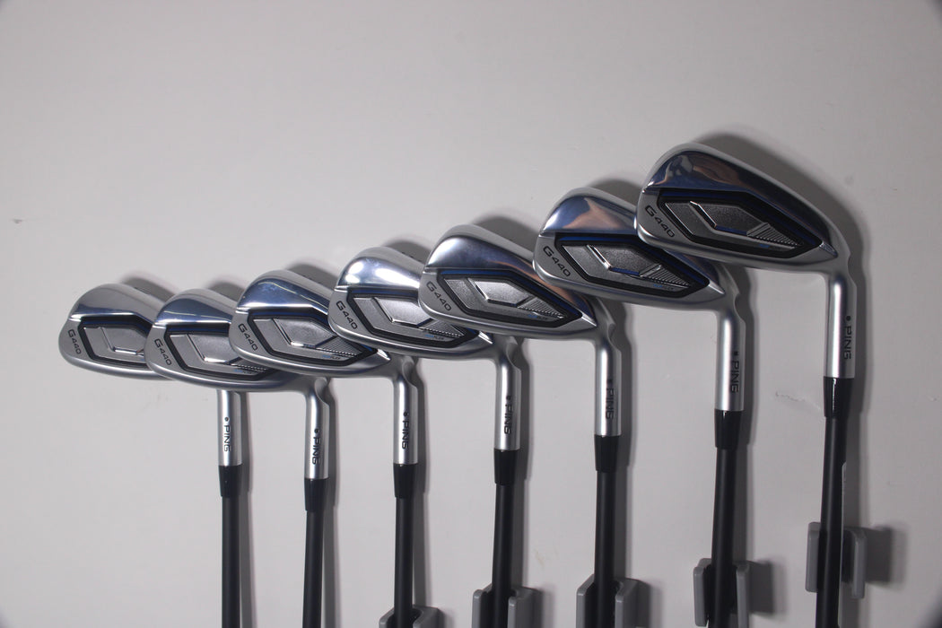 Ping G440 Irons 5-W.U RH Alta CB Blue Graphite Reg Flex Pre-Owned