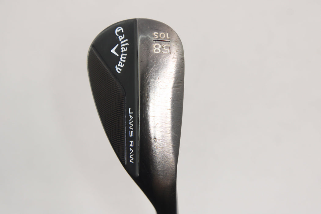 Callaway Jaws Raw Wedge Right Handed 58 Degree 10 Bounce S Grind with Dynamic Gold Spinner 115 Tour Issue Wedge Flex Shaft  Pre-Owned