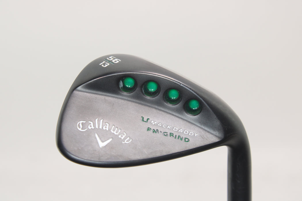 Callaway Mack Daddy Matte BLK PM Grind Wedge 56 Degree with 13 Bounce with KBS Tour-V Pre-Owned