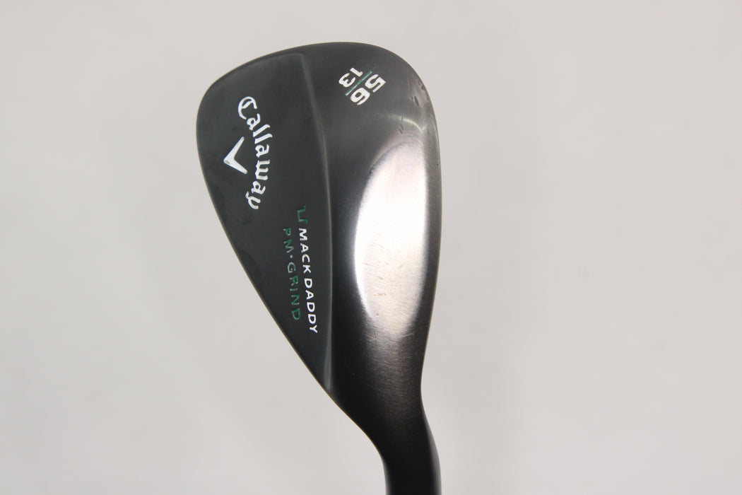 Callaway Mack Daddy Matte BLK PM Grind Wedge 56 Degree with 13 Bounce with KBS Tour-V Pre-Owned