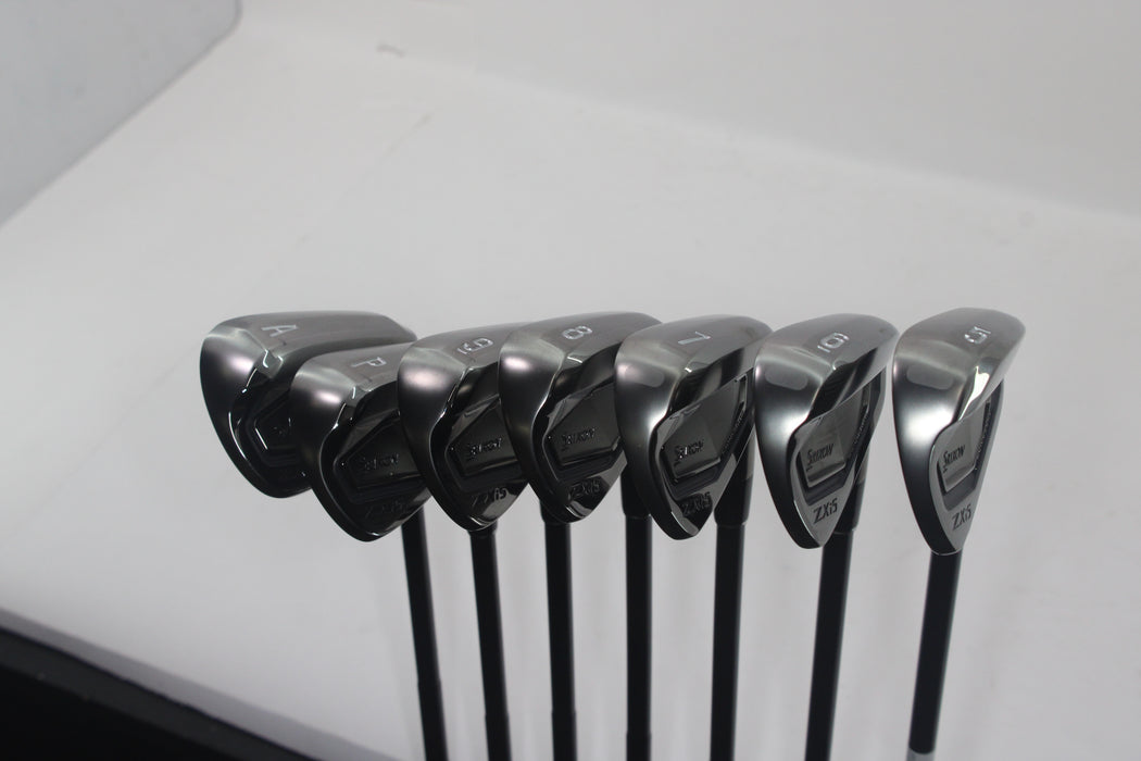 Srixon ZXi5 Irons (RH) 5-GW Gun Metal DG 115 S400 Black Pre-Owned