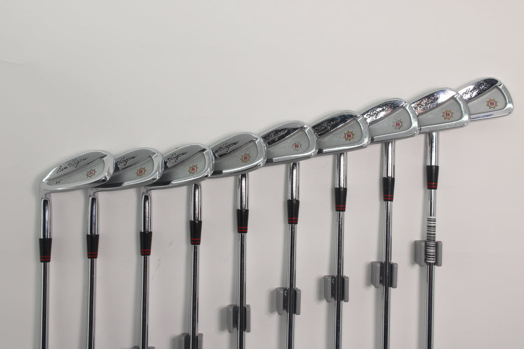 Ben Hogan Apex Plus Iron Set Left Handed 3-PW,E,FW with Apex 3 Regular Flex Steel Pre-Owned