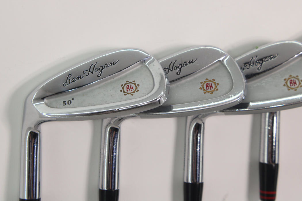 Ben Hogan Apex Plus Iron Set Left Handed 3-PW,E,FW with Apex 3 Regular Flex Steel Pre-Owned