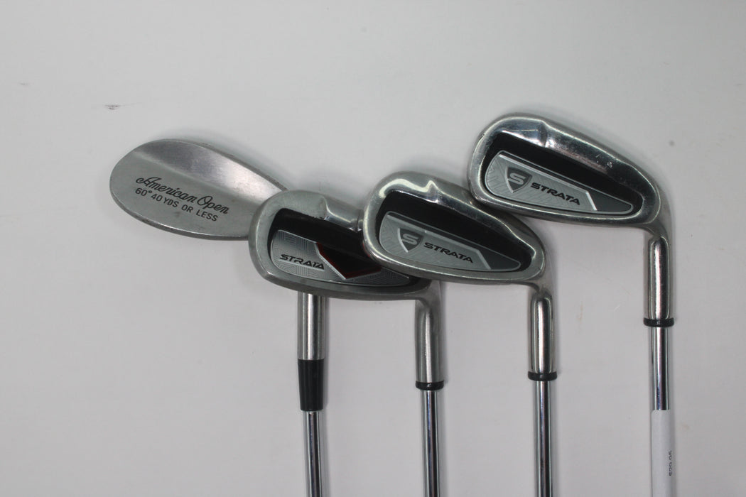 Strata Irons Starter Set 7,8,9,60Deg with Stock Strata Shafts (RH) Pre-Owned