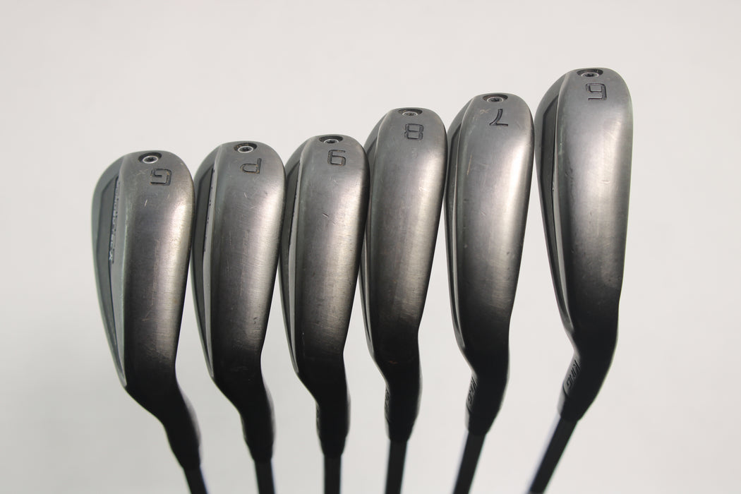 Cobra King Forged Tec X Black Irons Right Handed 6-PW,GW with KBS Lite Stiff Flex Pre-Owned