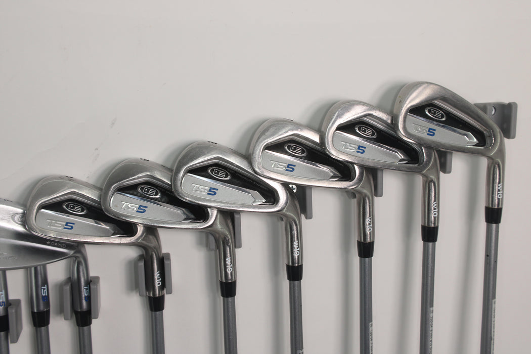 US Kids TS5 5-PW GW,SW,LW  9 Piece Set Right Handed Graphite Kids Flex Shafts Pre-Owned