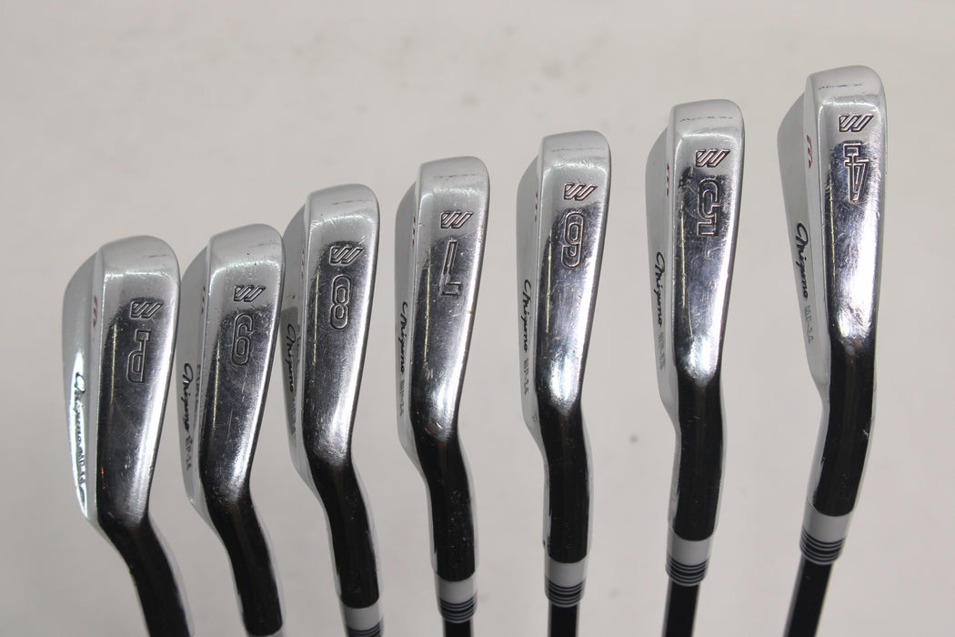 Mizuno MP-14 Irons (RH) 4-PW KBS Black Stiff Cutstom Blue label with BB&F Pre-owned