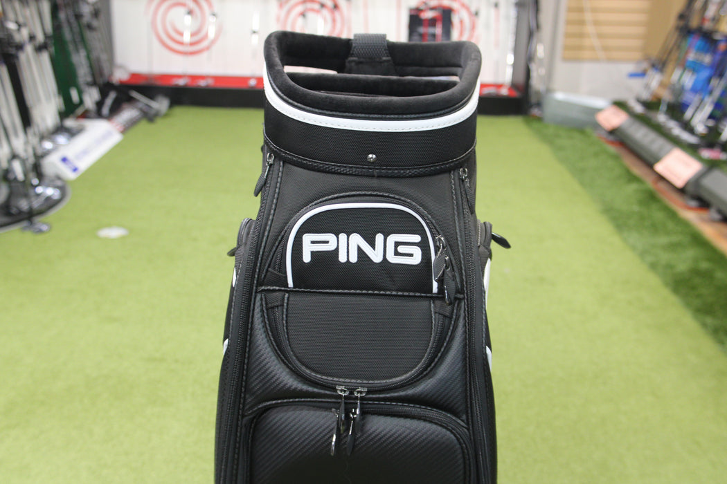 PING STAFF BAG BLACK 533 Pre-Owned